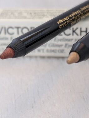 2 Victoria Beckham Satin Kajal Liner Duo in Copper And Gold Lame